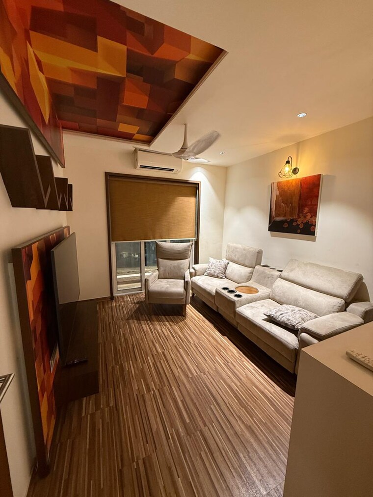 Living Room, dosti-group-imperia 4 Bedroom 1400 Sq.Ft. Apartment In Manpada Thane 9357576