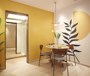 Staircase in 1 BHK Apartment at Dosti Planet North Phase 2 Dosti Jade, Shilphata – for Rent