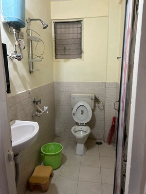 Bathroom in 1 BHK Apartment at Jimmy Park II, Nerul – for Rent