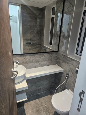 Bathroom in 1 BHK Apartment at Nahar Amaryllis Towers and Plaza, Chandivali – for Rent