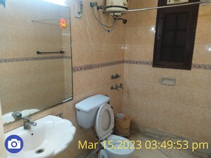 Bathroom in 1 RK Independent House at RWA Apartments Sector 40, Sector 40 – for Rent