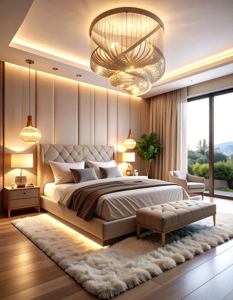 Bedroom, m3m-mansion 4 Bedroom 2700 Sq.Ft. Apartment In Sector 113 Gurgaon 9358621