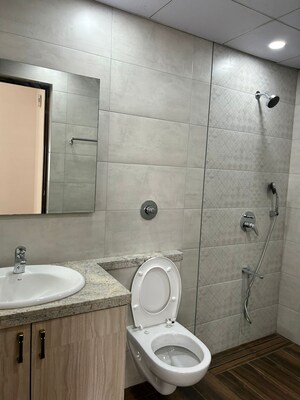 Bathroom in 3 BHK Apartment at Sobha Windsor, Whitefield – for Rent