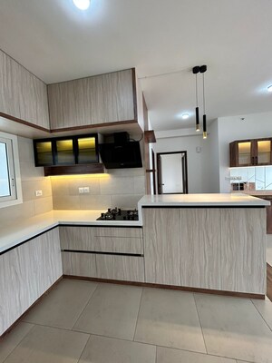 Kitchen in 3 BHK Apartment at Sobha Windsor, Whitefield – for Rent