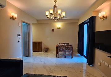 Living Room in 3.5 BHK Apartment at Elan Nirvana, Sector 50 – for Rent