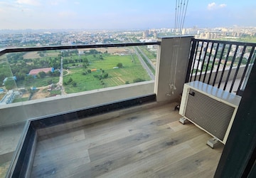 Balcony in 3.5 BHK Apartment at Elan Nirvana, Sector 50 – for Rent