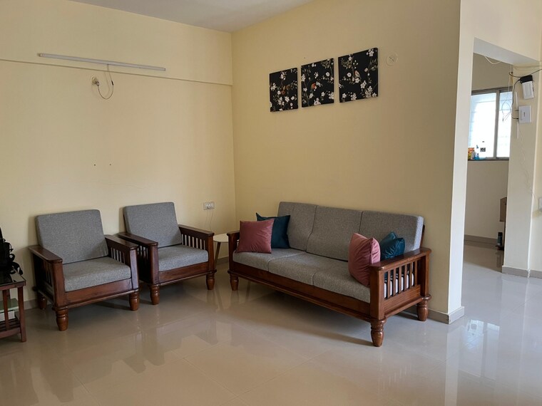 Living Room, alliance-nisarg 2 Bedroom 940 Sq.Ft. Apartment In Wakad Pune 9358886