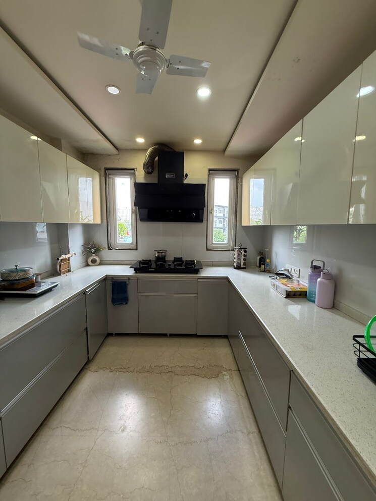 Kitchen, auram-floor 3 Bedroom 3000 Sq.Ft. Builder Floor In South City 2 Gurgaon 9359066