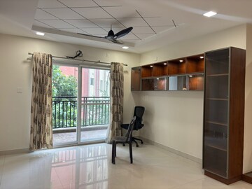 Living Room in 3 BHK Apartment at Creative Koven Udaya Cresent, Kondapur – for Rent