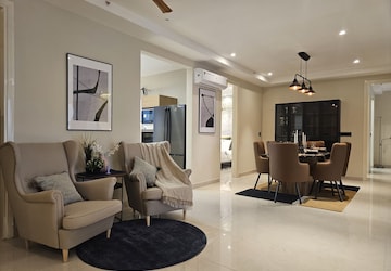 Living Room in 3 BHK Apartment at The Ananta Aspire, Utrathiya – for Sale