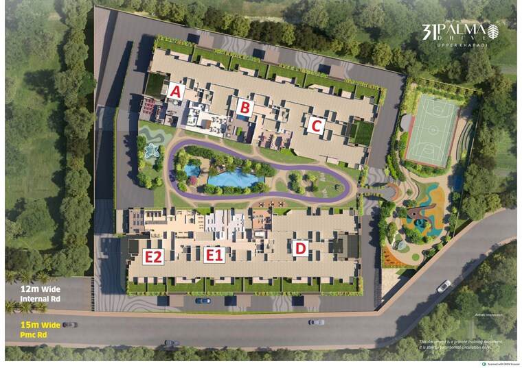 Master Plan, bhandari-31-palma-drive 3 Bedroom 1090 Sq.Ft. Apartment In Wagholi Pune 9359502