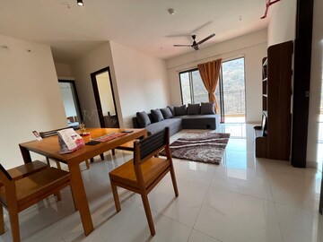 Living Room in 2.5 BHK Apartment at Shapoorji Pallonji Vanaha Golfland, Bavdhan – for Rent