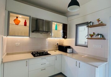Kitchen in 3 BHK Apartment at Godrej Aqua, International Airport Road – for Rent
