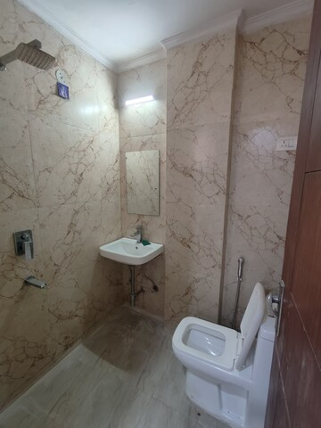 Bathroom in 2 BHK Builder Floor at Saket – for Rent