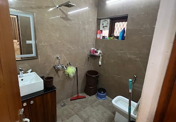 Bathroom in 2 BHK Apartment at Ramprastha Colony – for Sale