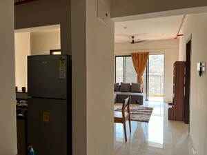 Living Room in 2.5 BHK Apartment at Shapoorji Pallonji Vanaha Golfland, Bavdhan – for Rent
