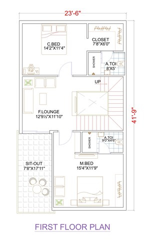 Floor Plan in 3 BHK Villa at Krishna Reddy Pet – for Sale