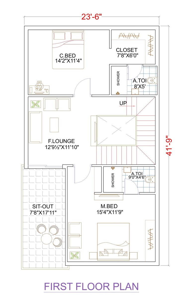 Floor Plan, krishna reddy pet 3 Bedroom 2547 Sq.Ft. Villa In Krishna Reddy Pet Hyderabad 9360308