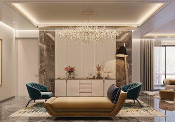 Living Room in 4 BHK Apartment at Meenakshi Elysia, Gun Foundry – for Sale