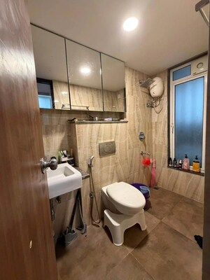 Bathroom in 1 BHK Apartment at Adhiraj Nayan Paradise, Morya Nagar – for Sale