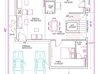 Floor Plan in 4 BHK Villa at Adibatla – for Sale
