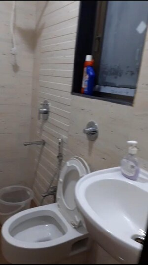 Bathroom in 2 BHK Apartment at Poonam Vaishno Heights, Malad East – for Rent