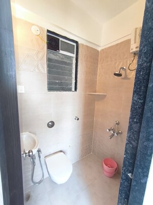 Bathroom in 1 BHK Apartment at DGS Sheetal Tapovan, Malad East – for Rent