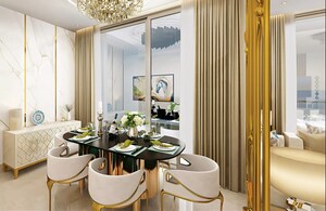 Living Room in 4 BHK Apartment at Sector 24 – for Sale