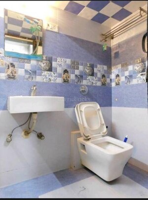 Bathroom in 2 BHK Apartment at Ganga Vihar CHS, Malad East – for Rent