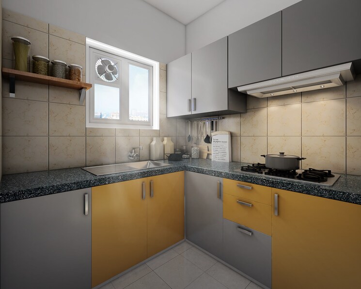 Kitchen, chattarpur 3 Bedroom 1200 Sq.Ft. Builder Floor In Chattarpur Delhi 9360993