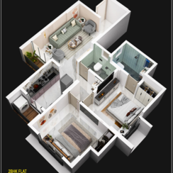 1 BHK Apartment For Sale in Satghare Viraj Residency