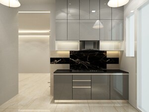 Kitchen in 4 BHK Apartment at Emaar The Palm Drive-Palm Studios, Sector 66 – for Rent