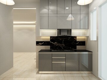 Kitchen in 4 BHK Apartment at Emaar The Palm Drive-Palm Studios, Sector 66 – for Rent