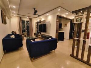 Living Room in 3 BHK Apartment at DLF Westend Heights New Town, Akshayanagar – for Sale