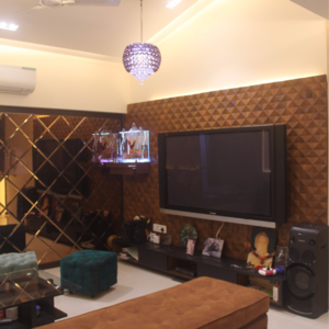 Living Room in 2 BHK Apartment at Shishira Apartment, Yamnuna Nagar – for Rent