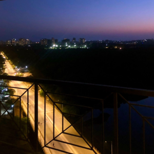 Balcony in 2 BHK Apartment at Shishira Apartment, Yamnuna Nagar – for Rent