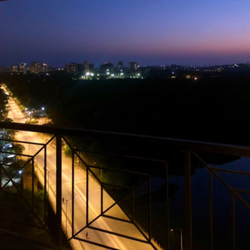 Balcony in 2 BHK Apartment at Shishira Apartment, Yamnuna Nagar – for Rent