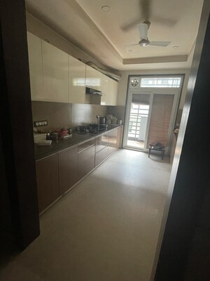 Kitchen in 3 BHK Builder Floor at Ansal Sushant Lok I, Sector 43 – for Rent