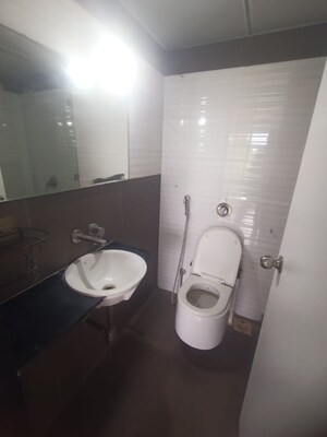 Bathroom in 3 BHK Apartment at Uttam Townscapes, Yerawada – for Rent
