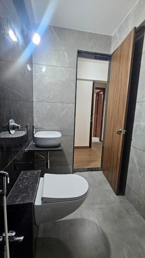 Bathroom in 3 BHK Apartment at D And T Mountain View CHS, Senapati Bapat Road – for Rent