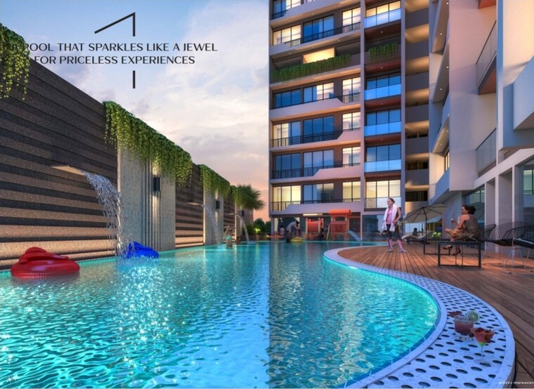 Swimming Pool, hitech-crystal-corner 3 Bedroom 981 Sq.Ft. Apartment In Kharghar Sector 11 Navi Mumbai 9362200