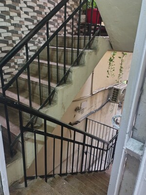 Staircase in 2 BHK Builder Floor at Sheikh Sarai – for Rent
