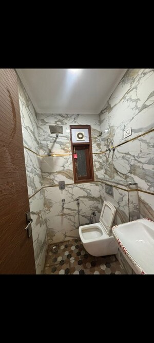 Bathroom in 1 BHK Builder Floor at Panchsheel Vihar – for Rent
