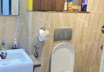 Bathroom in 2 BHK Apartment at Lodha Amara, Kolshet Road – for Rent