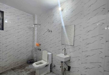 Bathroom in 2 BHK Builder Floor at Chattarpur – for Rent