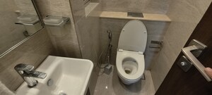 Bathroom in 1 BHK Apartment at Hiranandani Regent Hill, Powai – for Rent