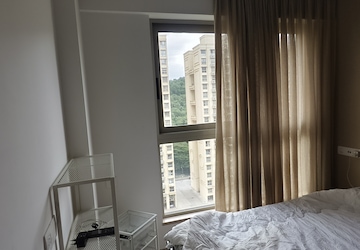 Balcony in 1 BHK Apartment at Hiranandani Regent Hill, Powai – for Rent