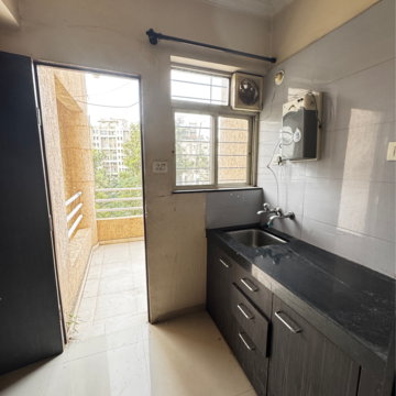 Kitchen in Studio Apartment at Ganga Orchad Phase II, Mundhwa Road – for Rent