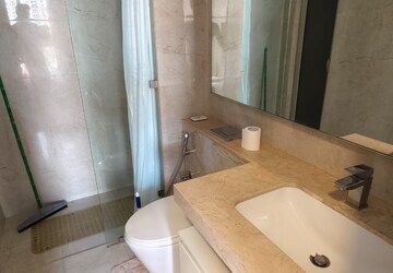 Bathroom in 2 BHK Apartment at Hiranandani Atlantis, Powai – for Rent