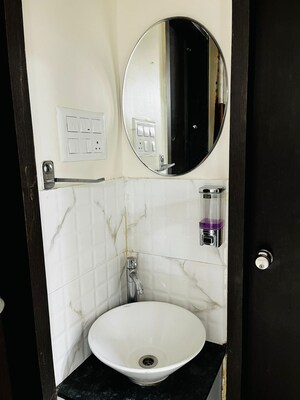 Bathroom in 1 BHK Apartment at Majestique Mrugavarsha, Dhayari – for Rent